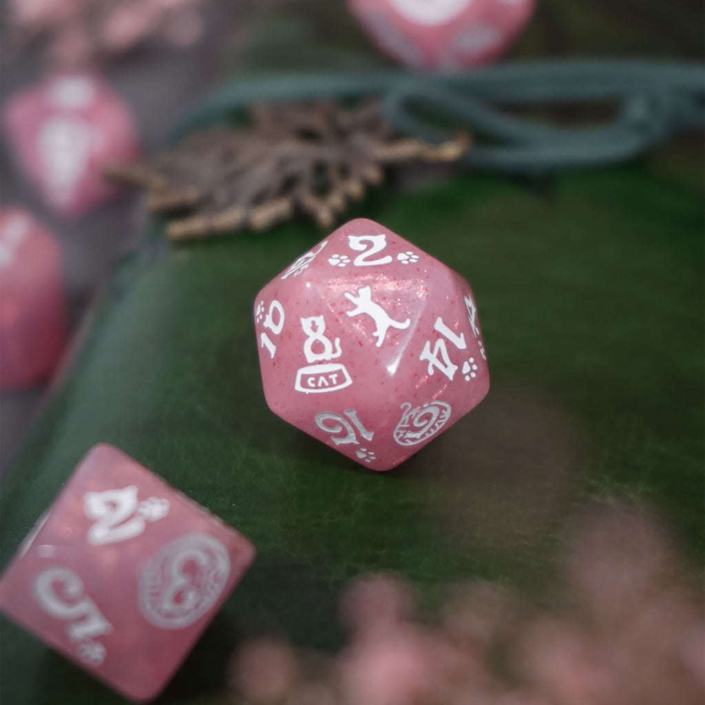 Productafbeelding Cats - Daisy Glitter RPG Dobbelset 7-delig