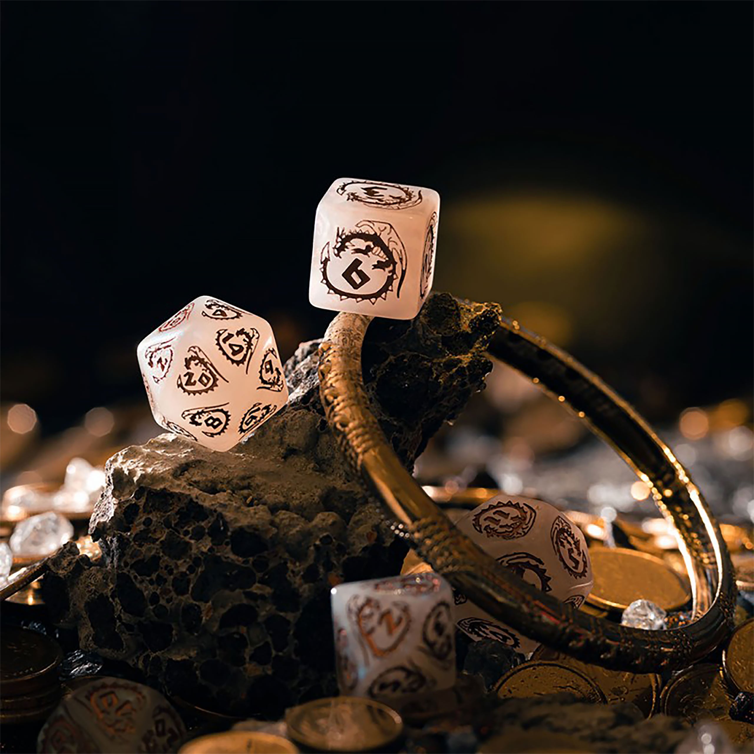 Productafbeelding Dragons - Quartz RPG Dobbelset 7-delig