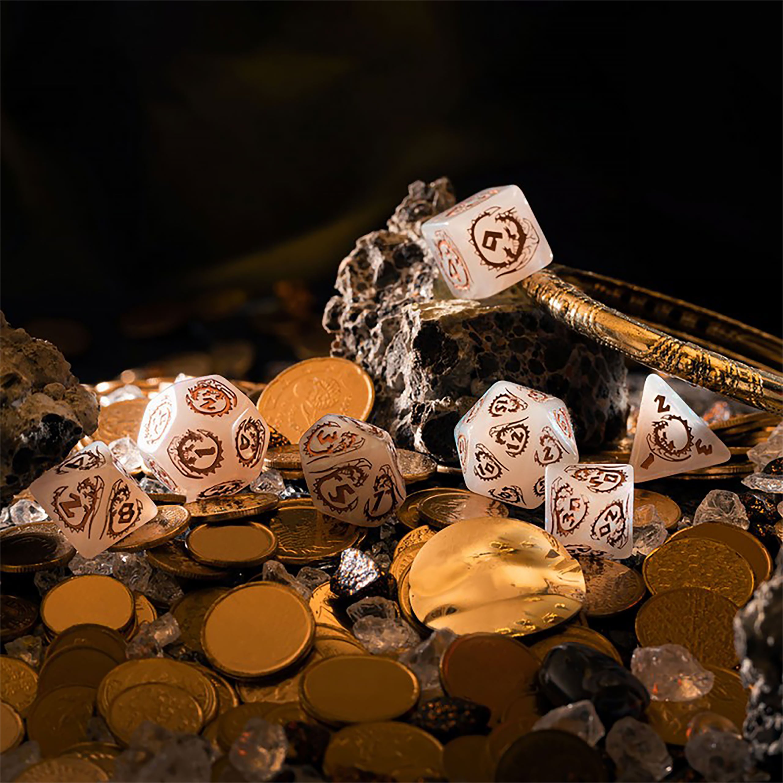 Productafbeelding Dragons - Quartz RPG Dobbelset 7-delig