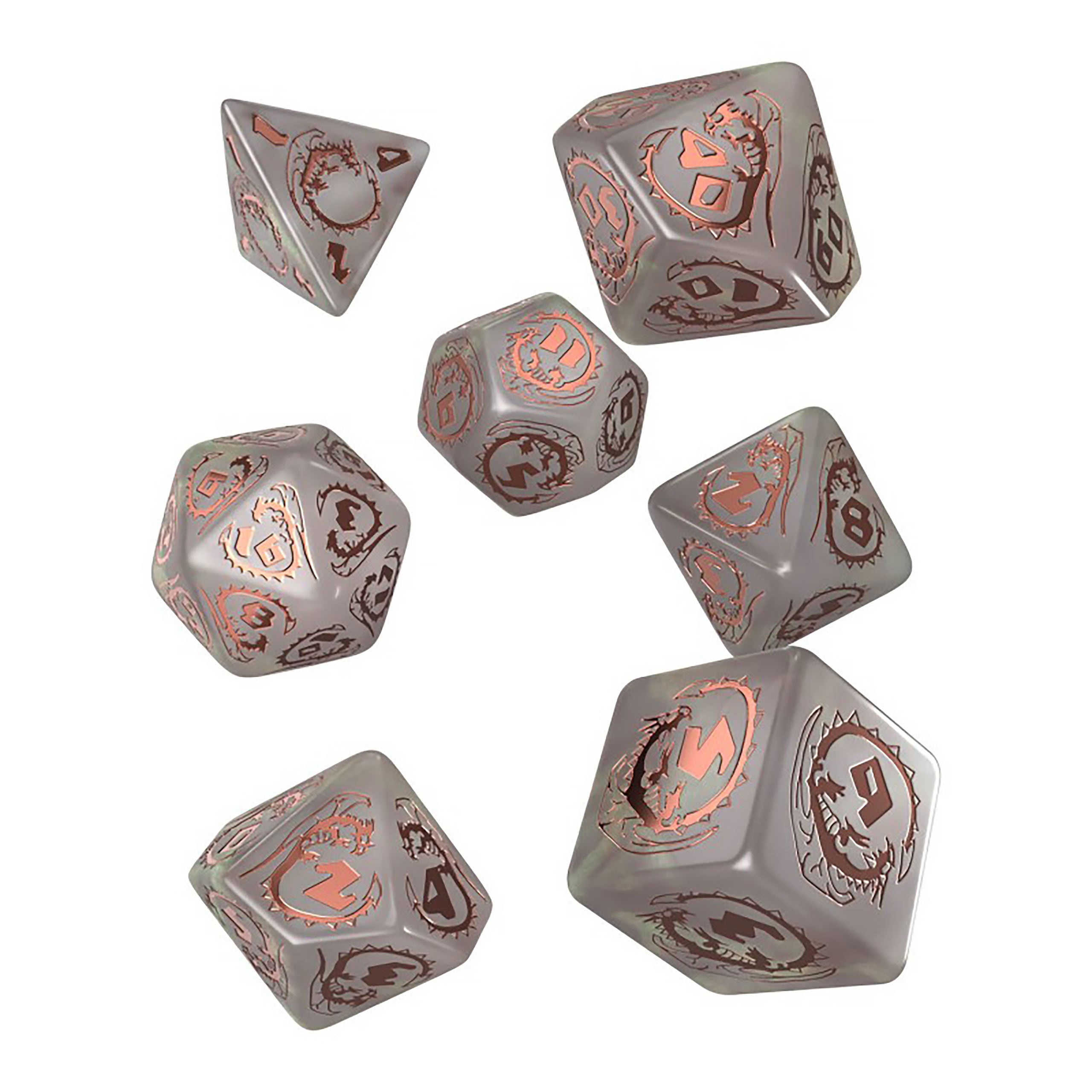 Productafbeelding Dragons - Quartz RPG Dobbelset 7-delig