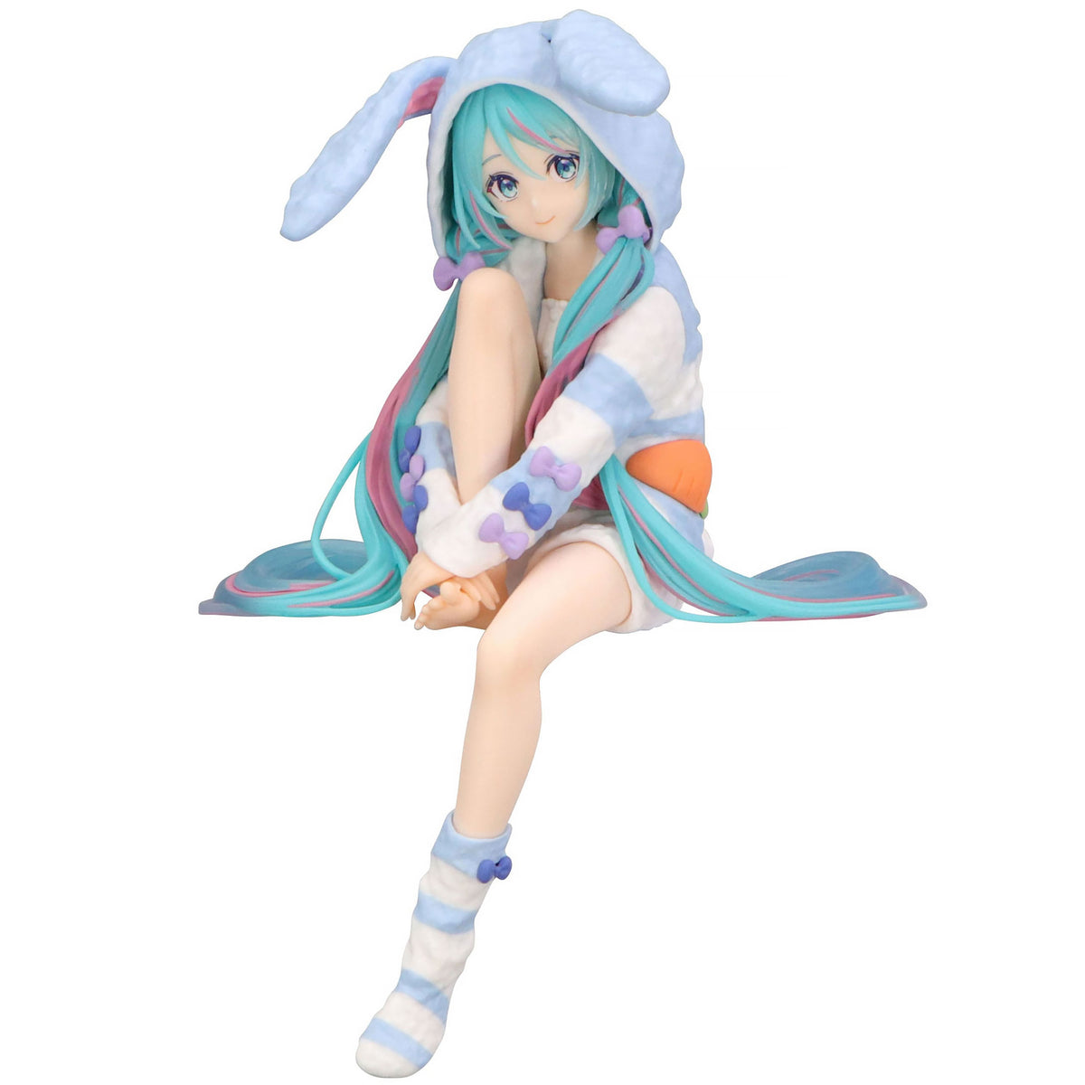 Productafbeelding Hatsune Miku - Miku Rabbit Ear Hood Pajama Blue Noodle Stopper Figuur