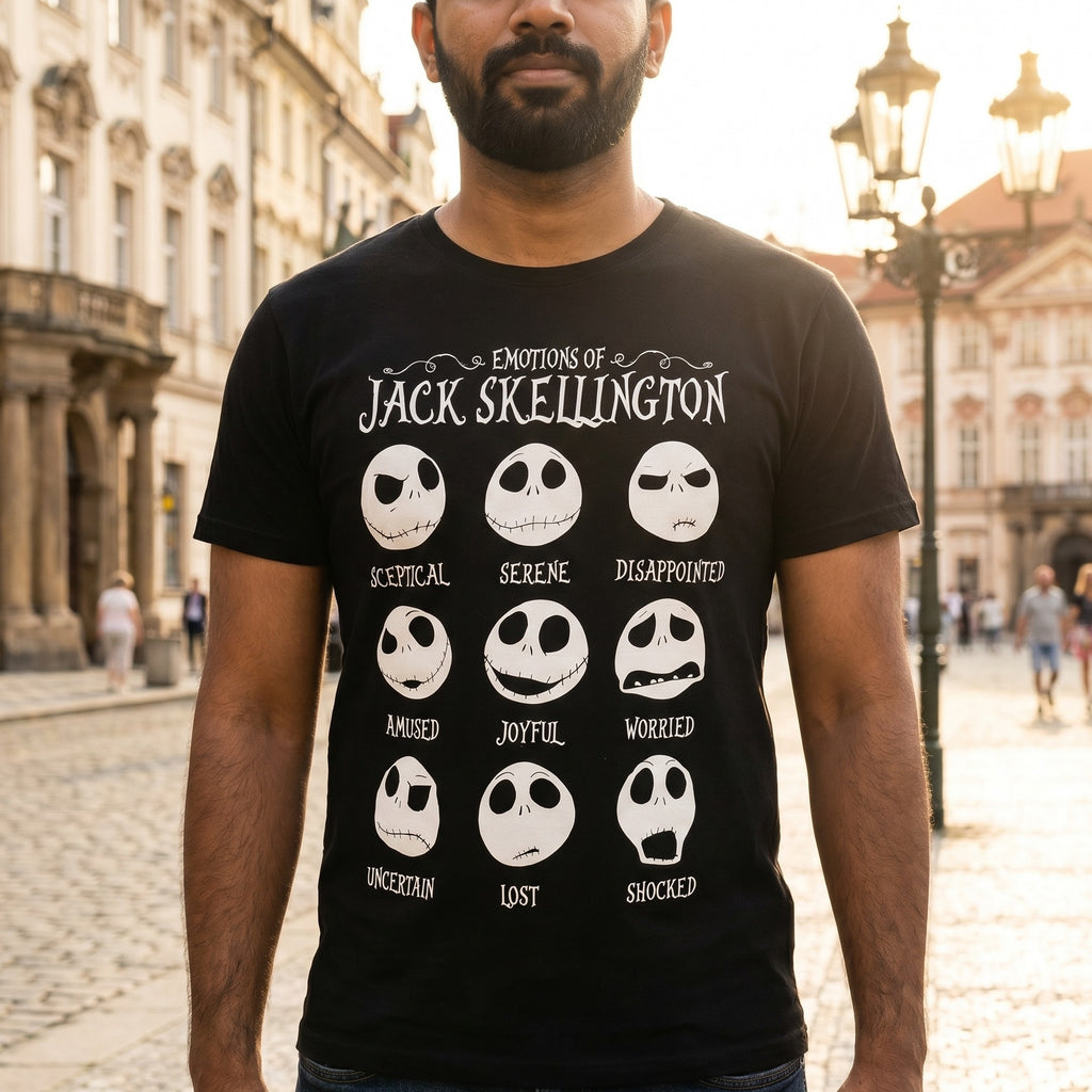 Productafbeelding Nightmare Before Christmas - Jack Emotions Dames T-Shirt Zwart