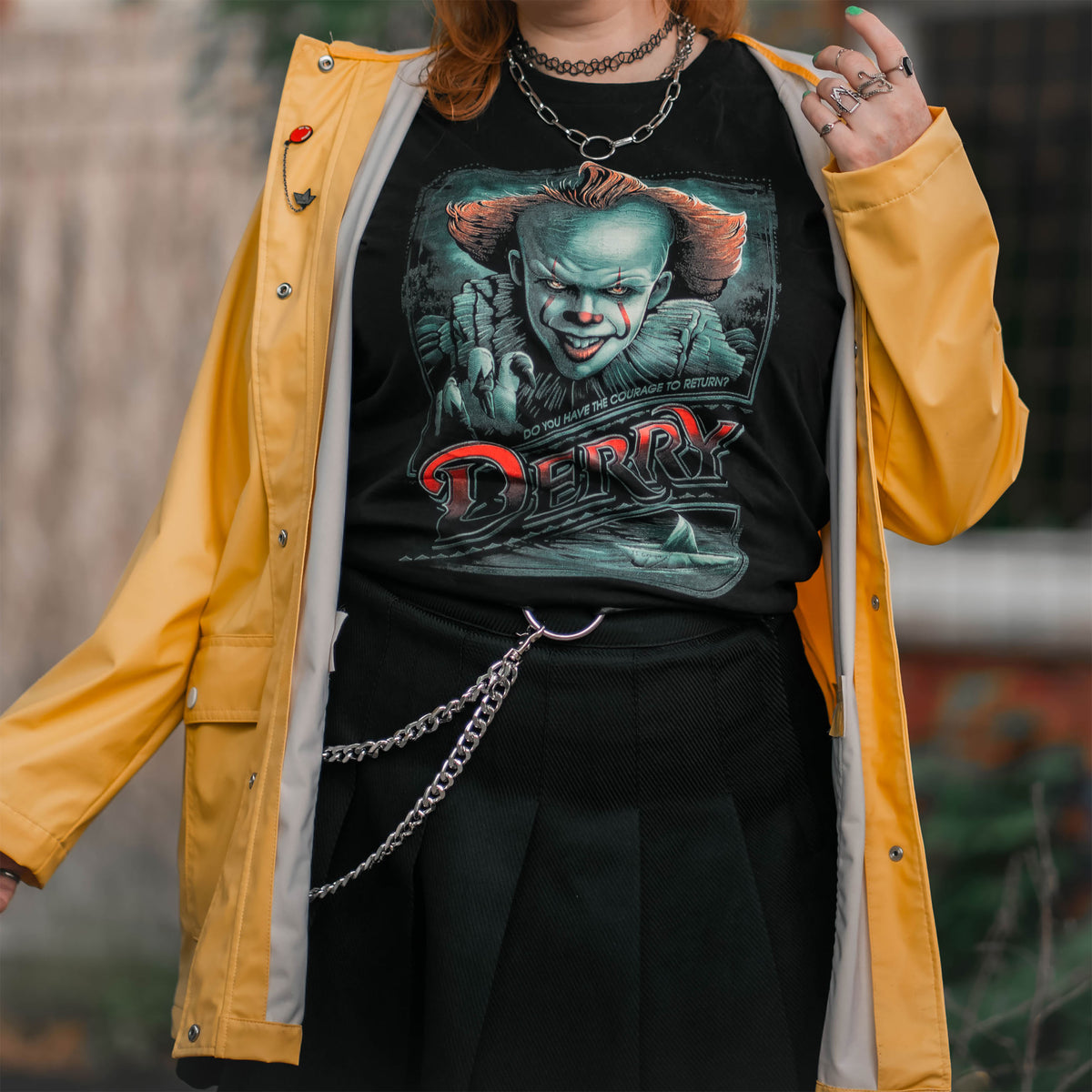 Productafbeelding Return to Derry T-shirt zwart - Stephen Kings IT