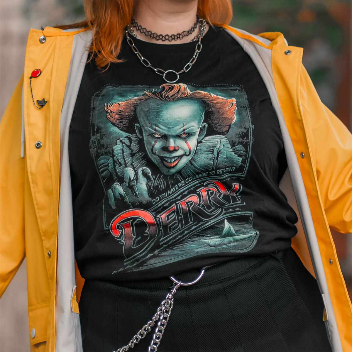 Productafbeelding Return to Derry T-shirt zwart - Stephen Kings IT