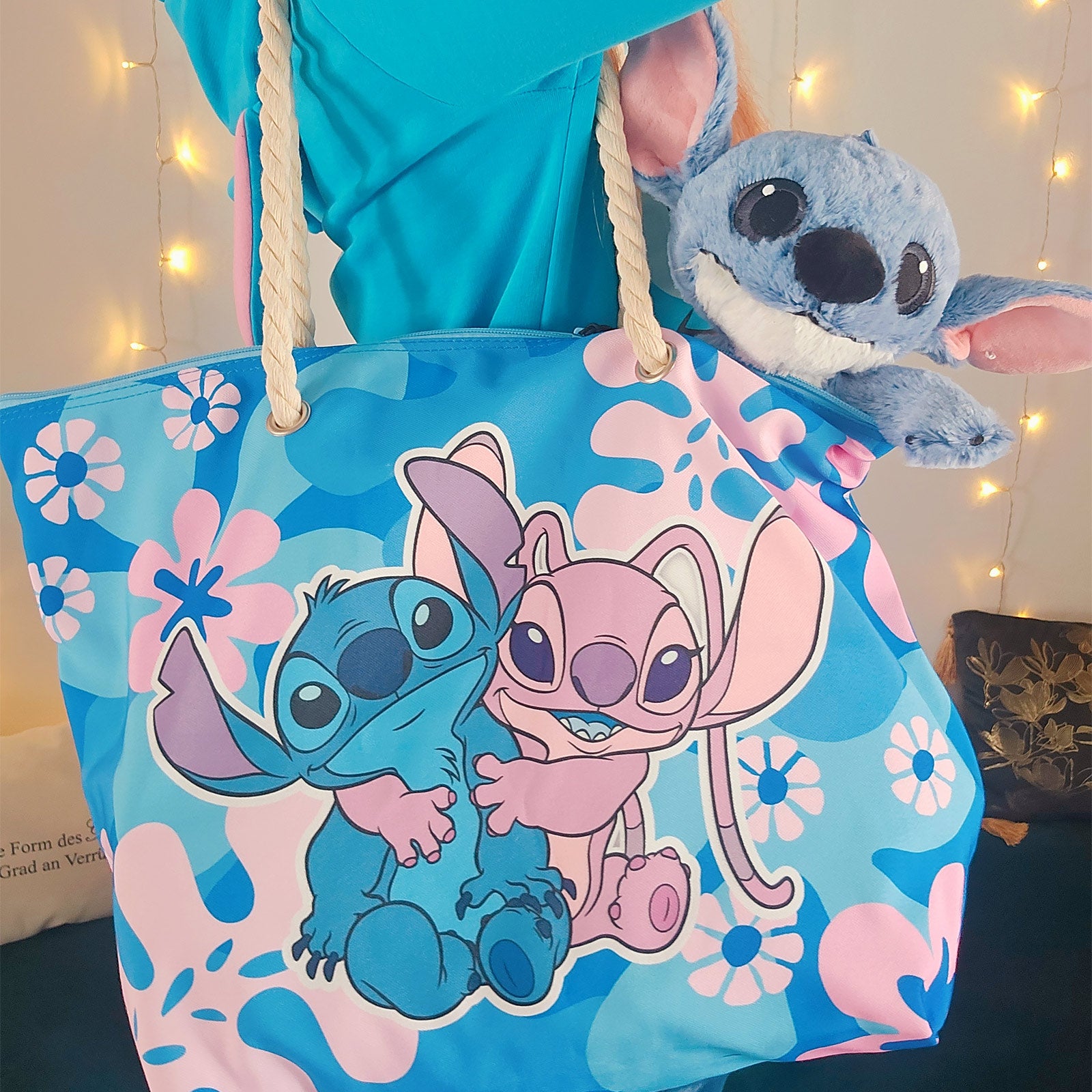 Productafbeelding Stitch en Angel Shopper Tas - Lilo & Stitch