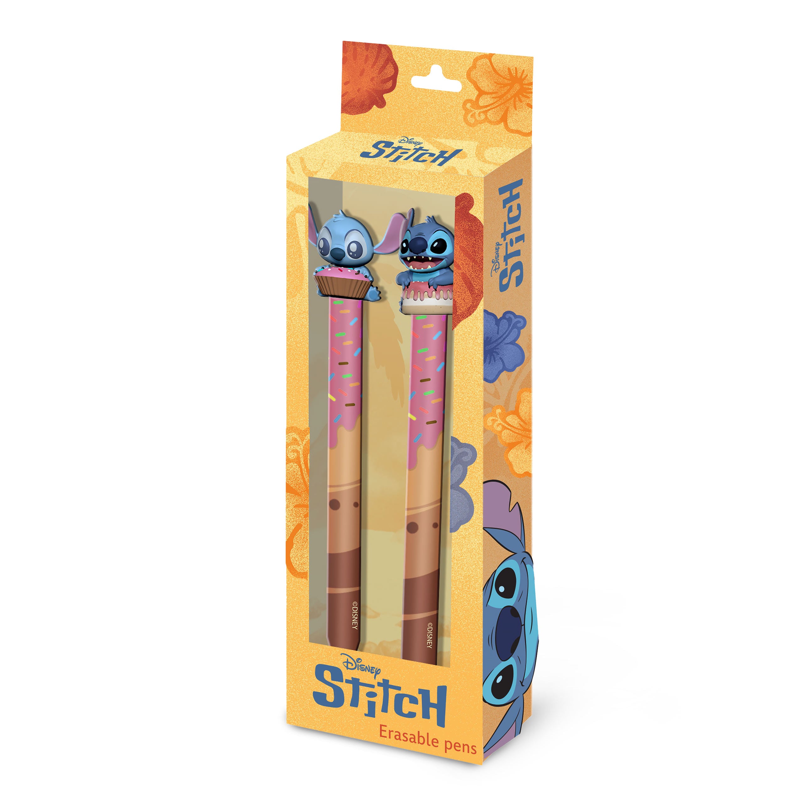 Productafbeelding Stitch balpennen met gumfunctie 2-delige set - Lilo & Stitch