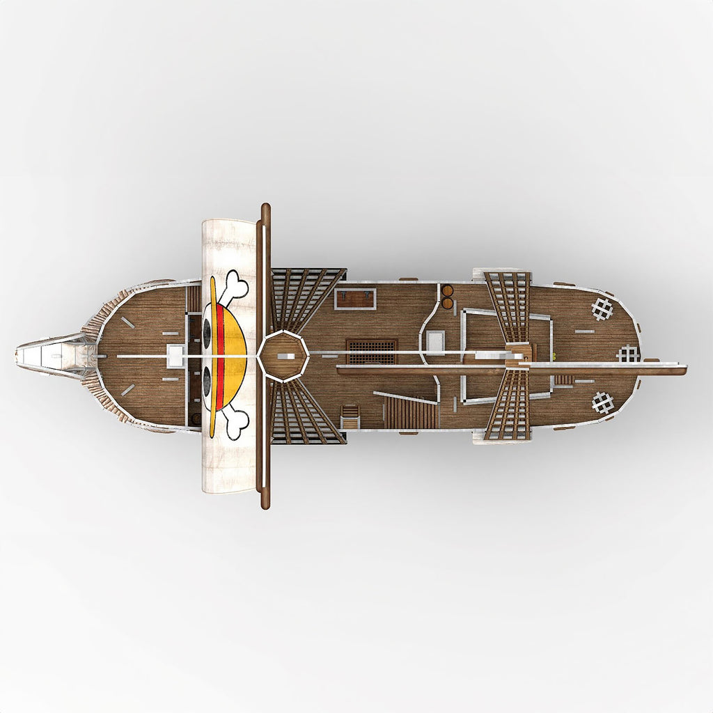 Productafbeelding One Piece - Going Merry 3D Model Bouwpakket