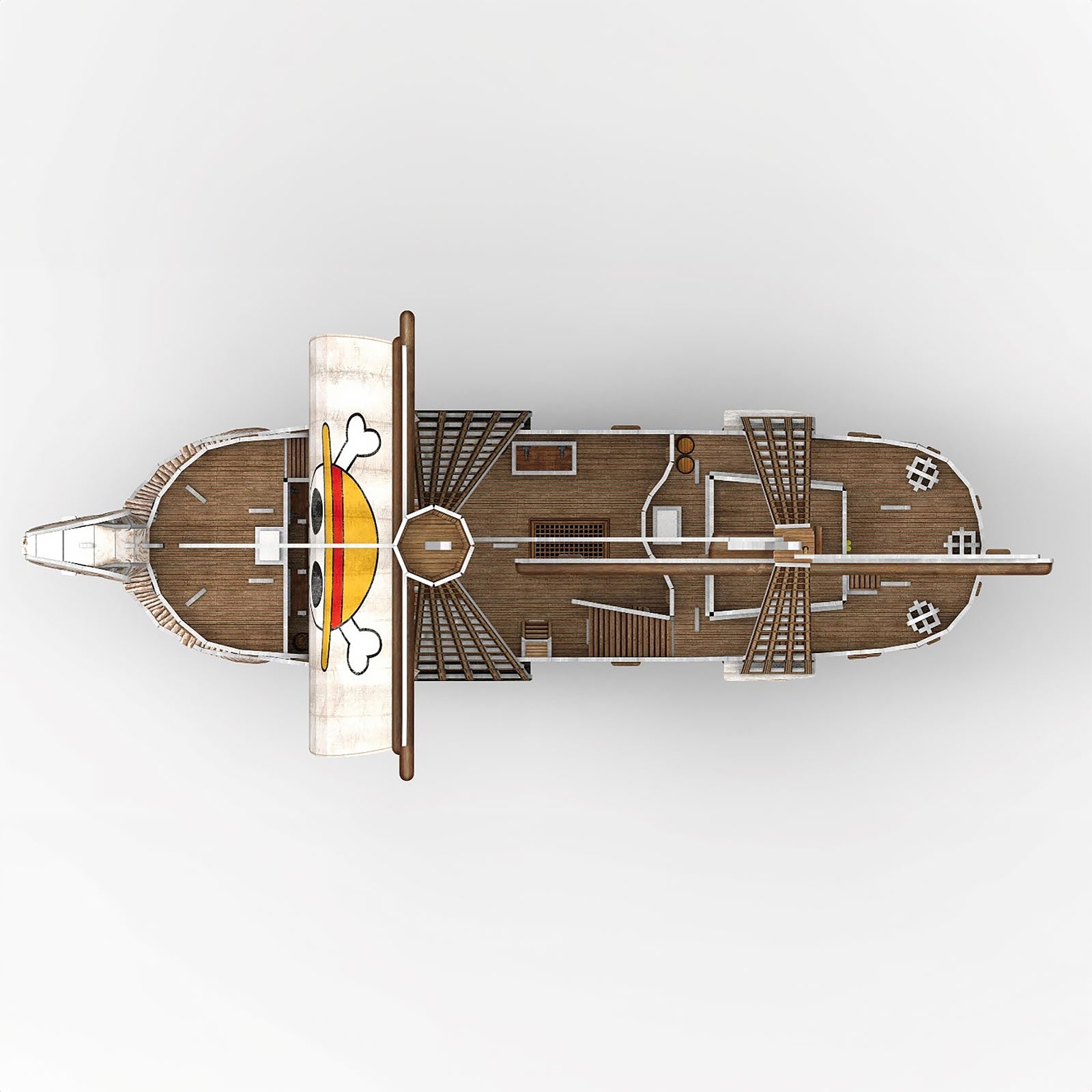 Productafbeelding One Piece - Going Merry 3D Model Bouwpakket