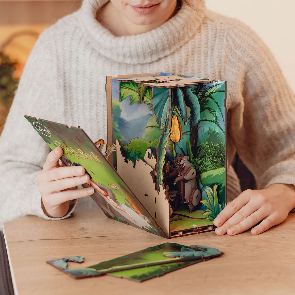 Productafbeelding Disney - Het Jungle Boek Book Nook Modelbouwset Hout