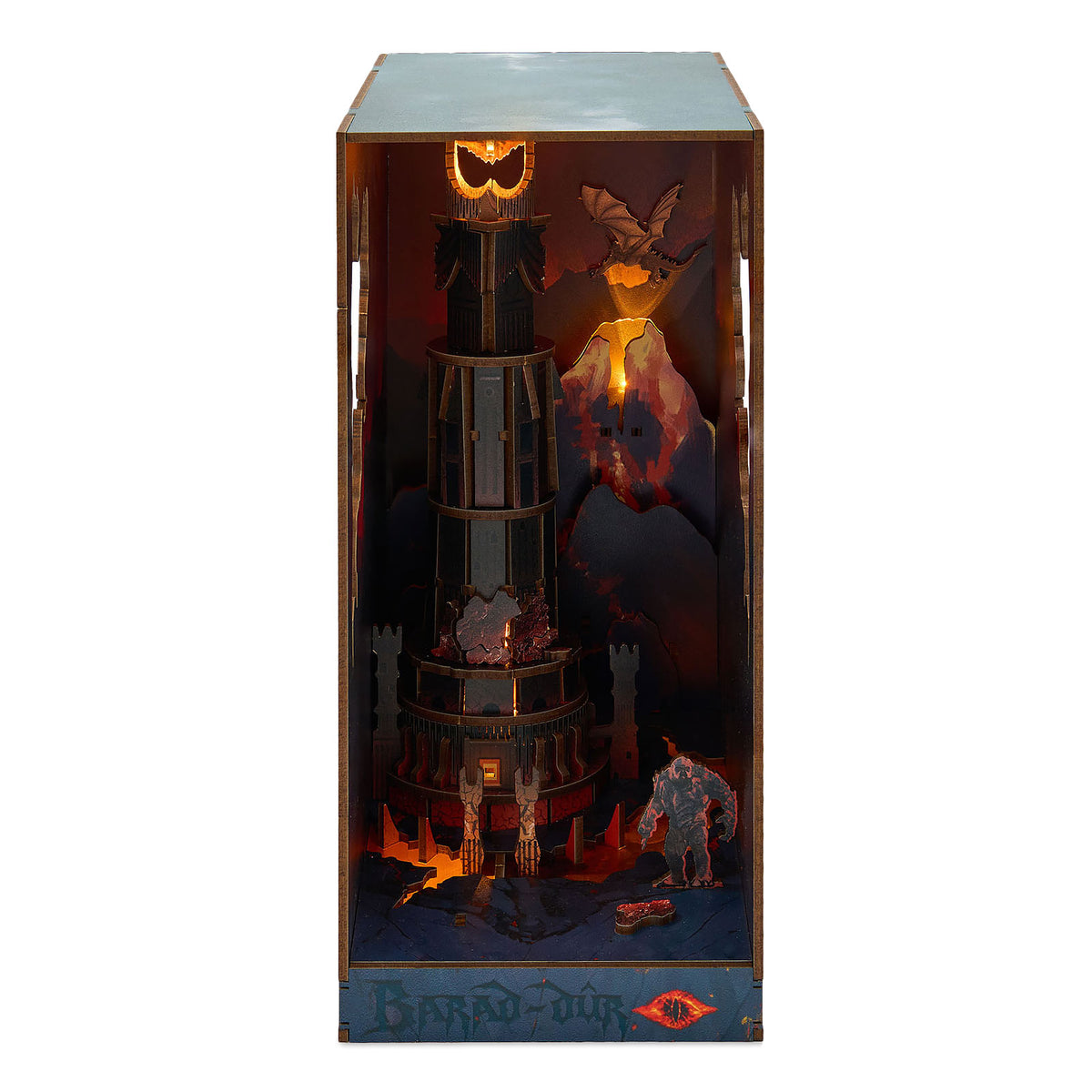 Productafbeelding The Lord of the Rings - Barad-dûr Book Nook houten modelbouwpakket