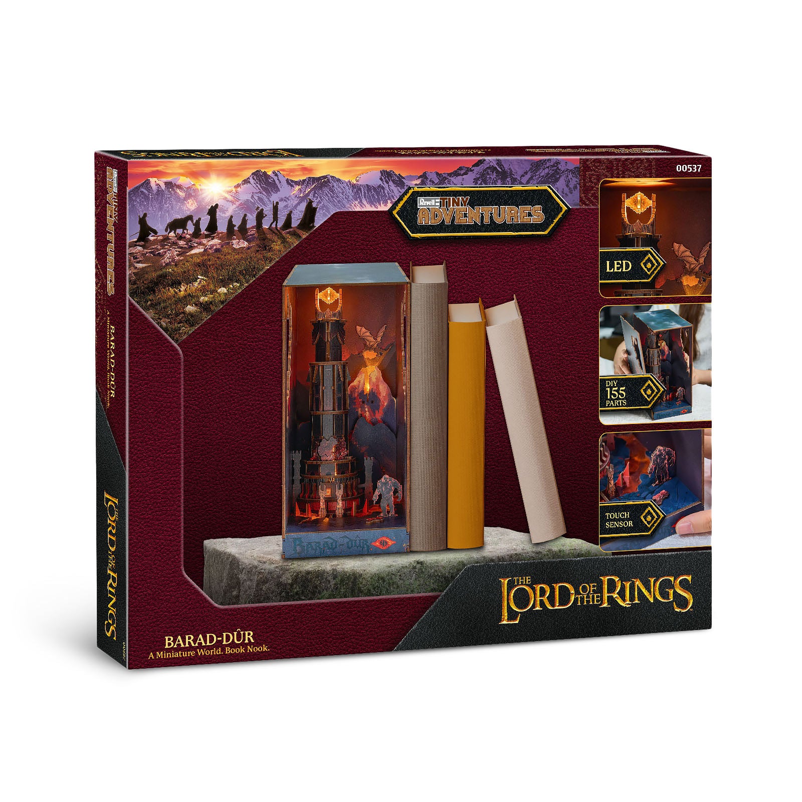 Productafbeelding The Lord of the Rings - Barad-dûr Book Nook houten modelbouwpakket