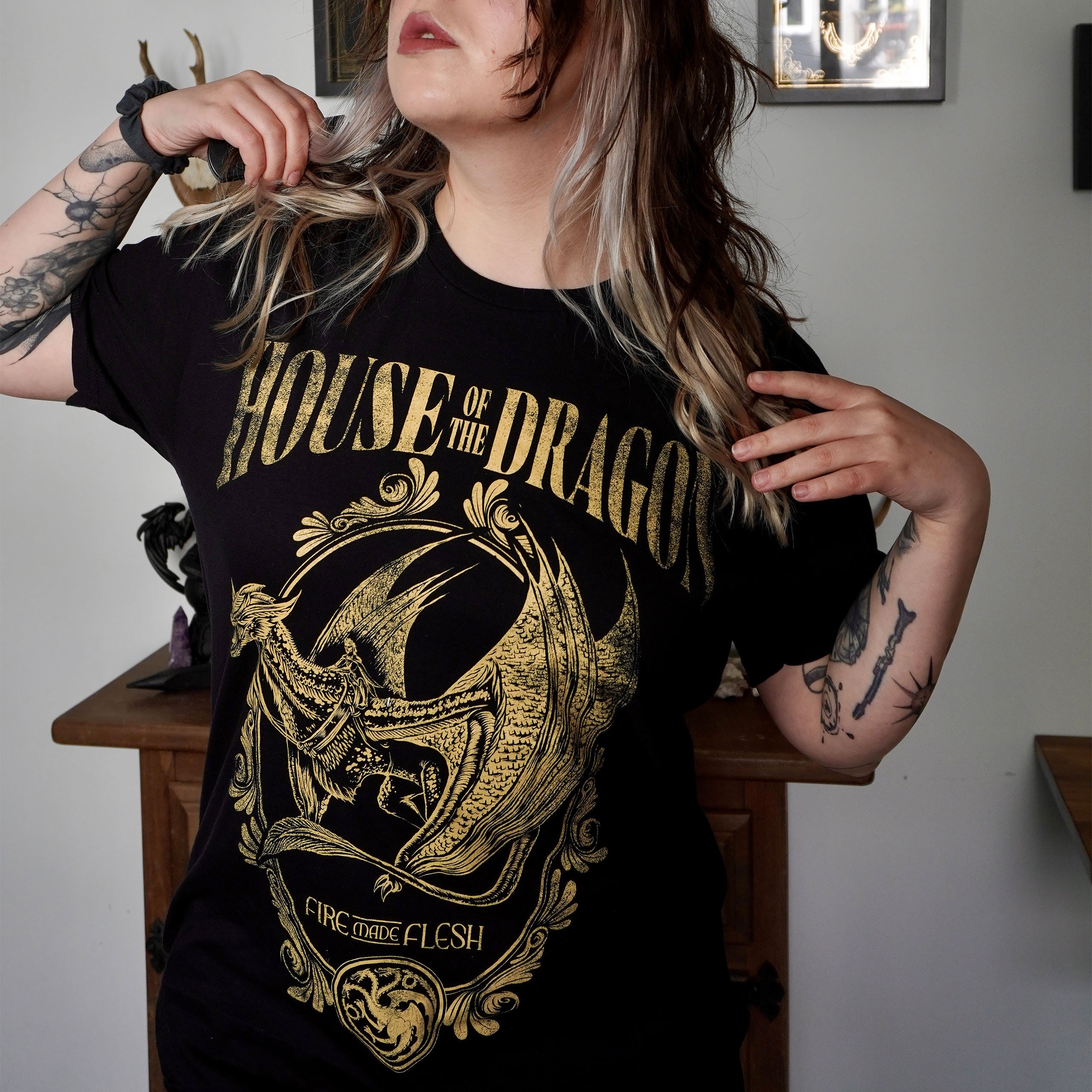 Productafbeelding House of the Dragon - Fire Made Flesh T-shirt zwart