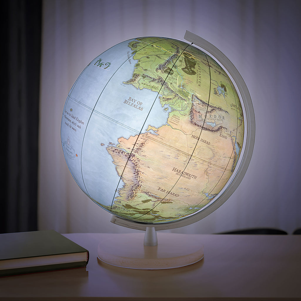 Productafbeelding In de Ban van de Ring - Midden-aarde Globe met Licht 30cm
