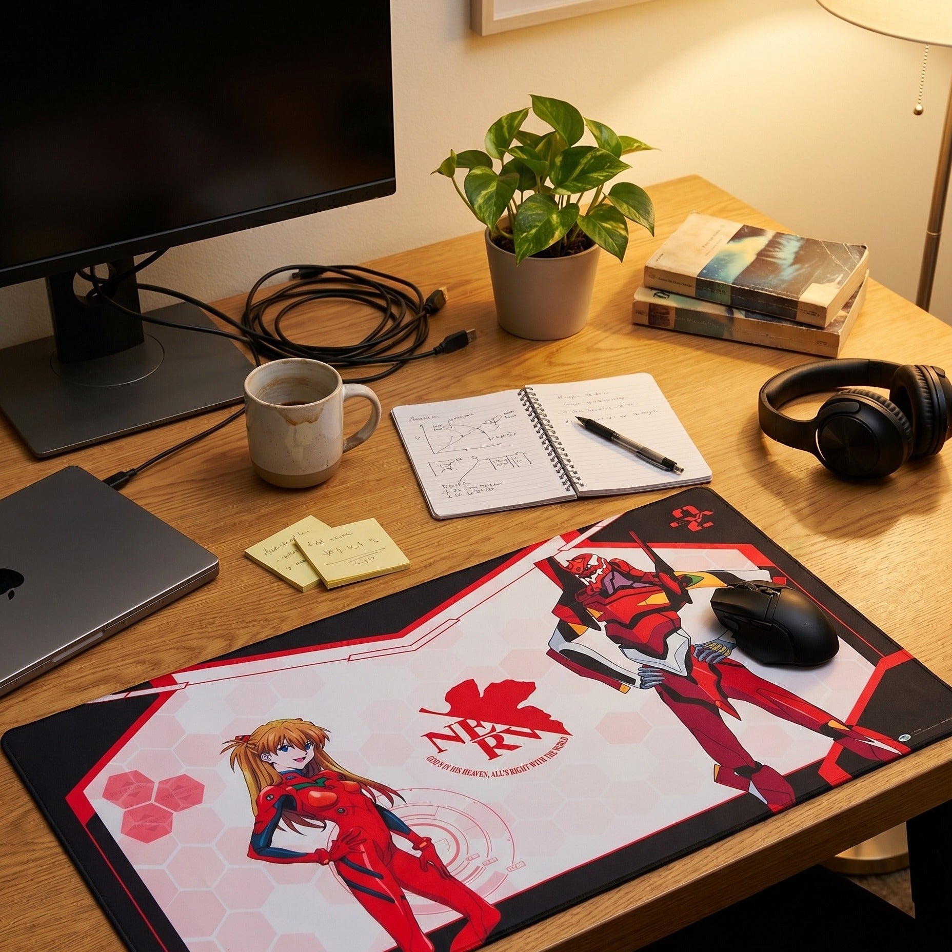 Productafbeelding Evangelion - Asuka en Unit-02 Muismat