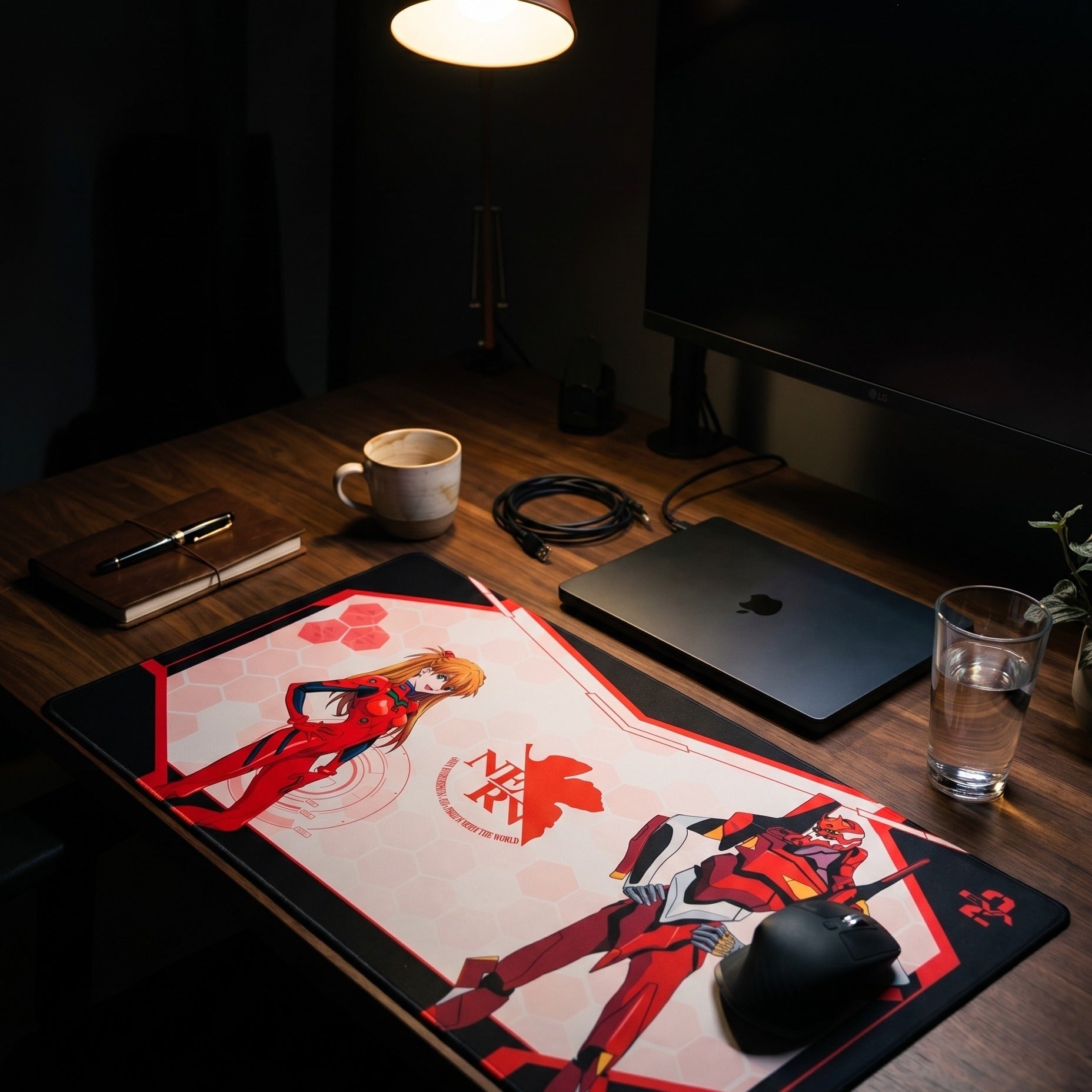 Productafbeelding Evangelion - Asuka en Unit-02 Muismat