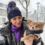 Productafbeelding Wednesday - Midnight muts met pompon