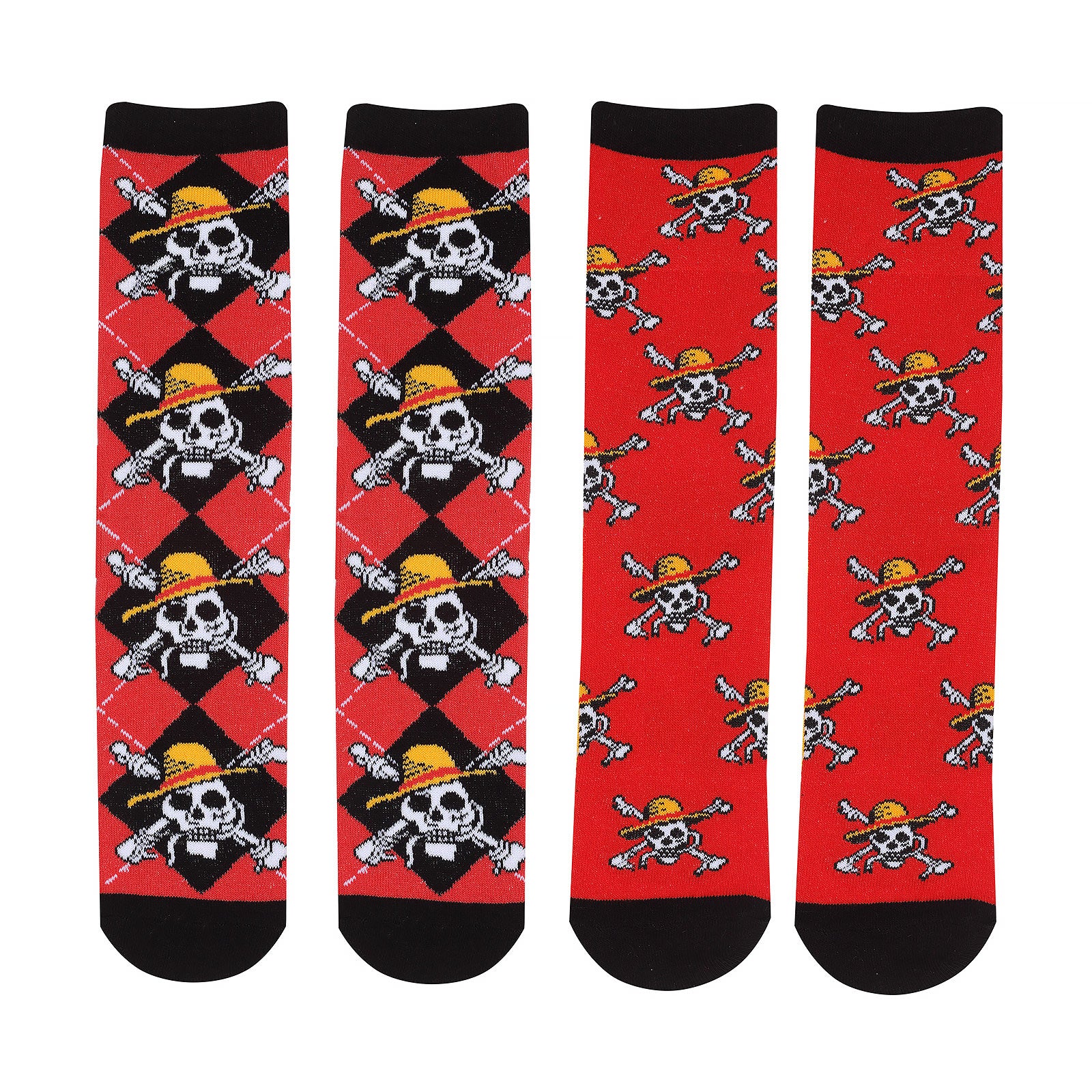 Productafbeelding One Piece - Logo Repeat Sokken 2-Pack