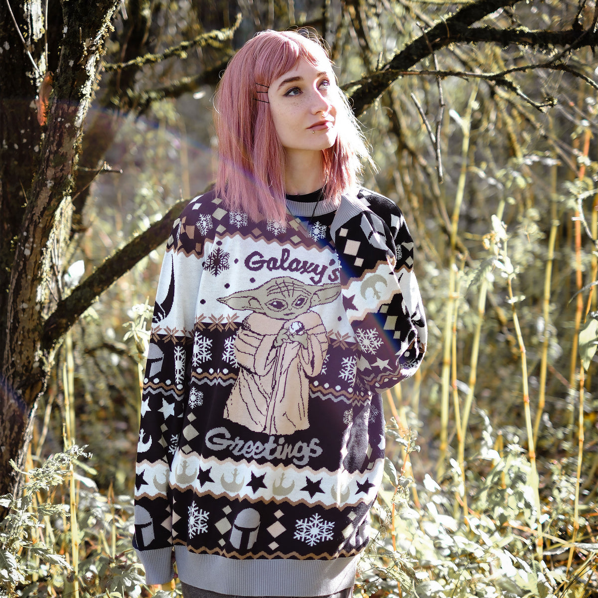 Product image Grogu Galaxy's Greetings Knit Sweater - Star Wars The Mandalorian