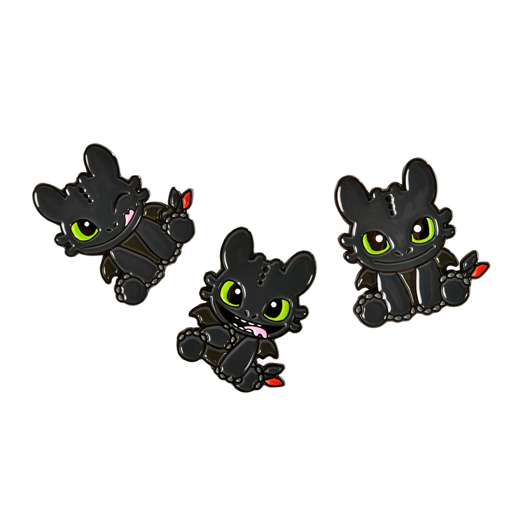 Productafbeelding Hoe Tem Je Een Draak - Tandloos Pins 3-Delige Set