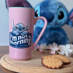 Productafbeelding Stitch en Angel I'm Not a Morning Mok - Lilo & Stitch