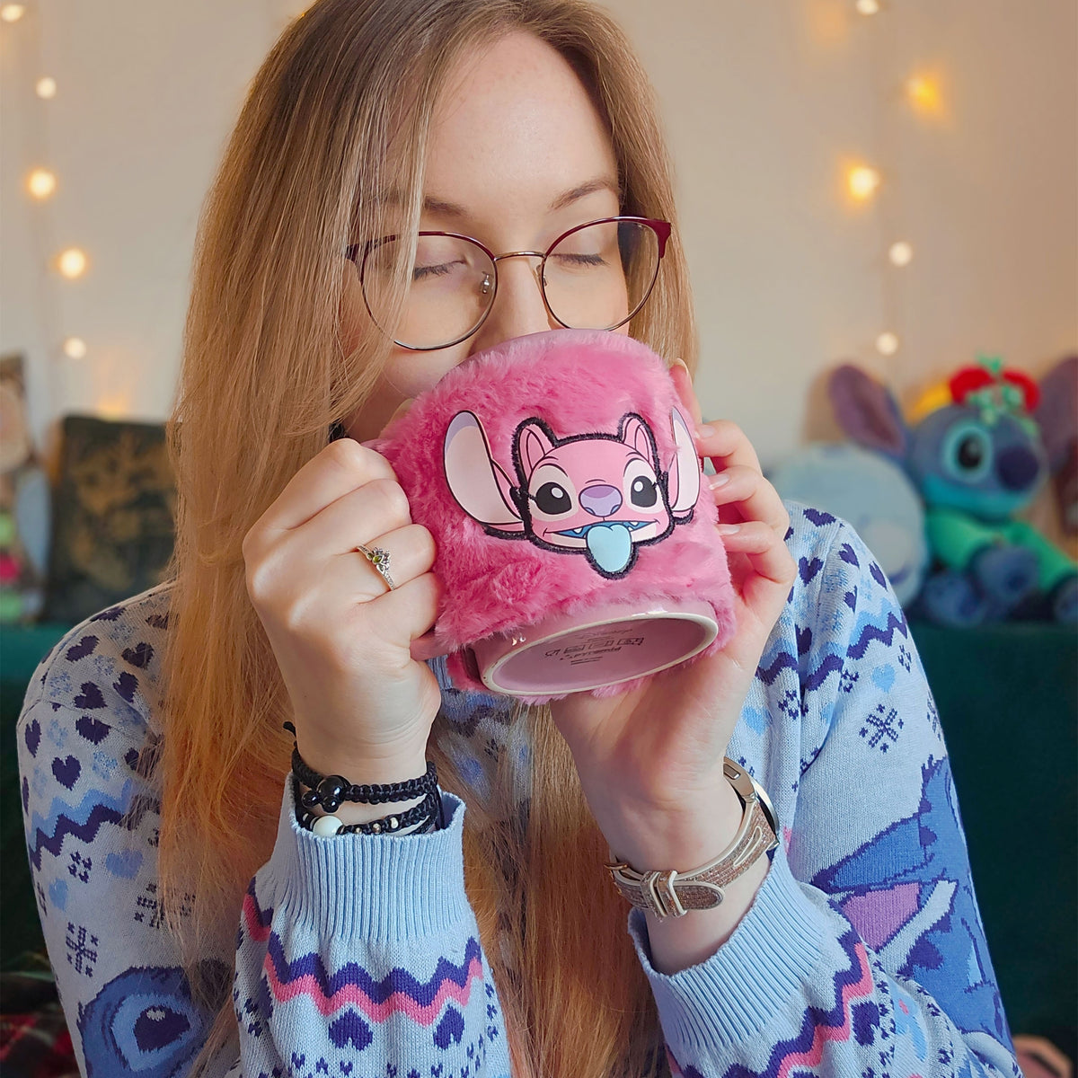 Productafbeelding Lilo & Stitch - Angel Mok met pluchen hoes