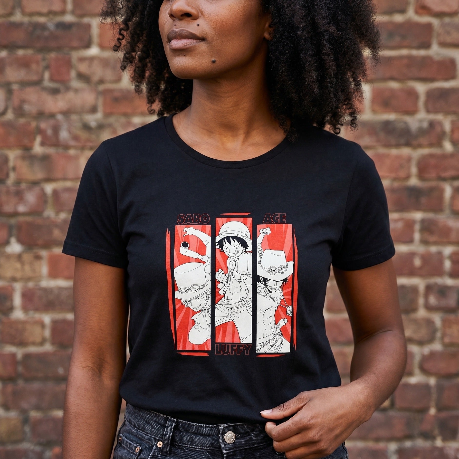 Productafbeelding One Piece - Crew T-Shirt zwart