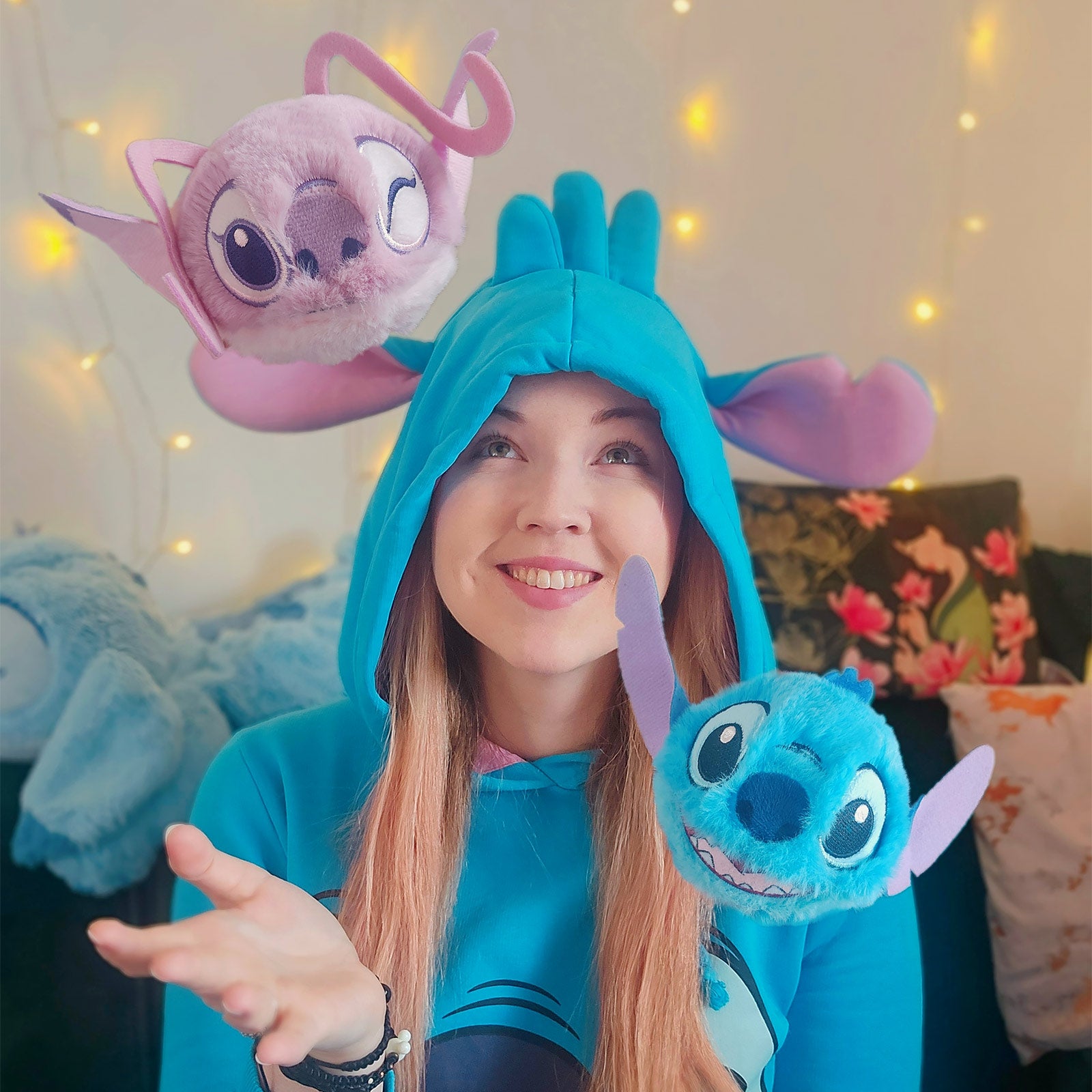 Productafbeelding Angel Beanie Bouncers Stuiterende Pluche Bal - Lilo & Stitch