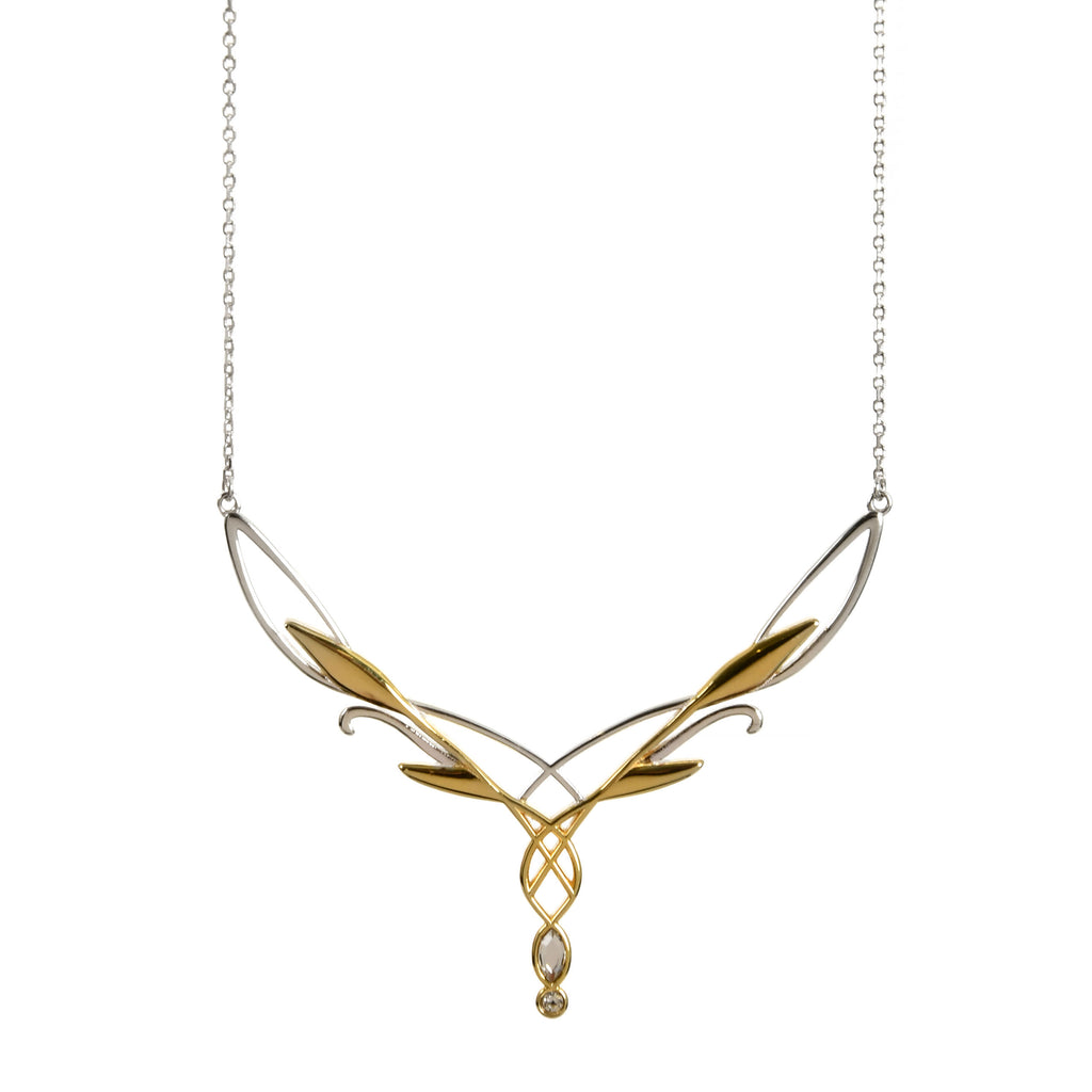 Productafbeelding Galadriel Tiara Ketting 925 Sterling Zilver - In de Ban van de Ring