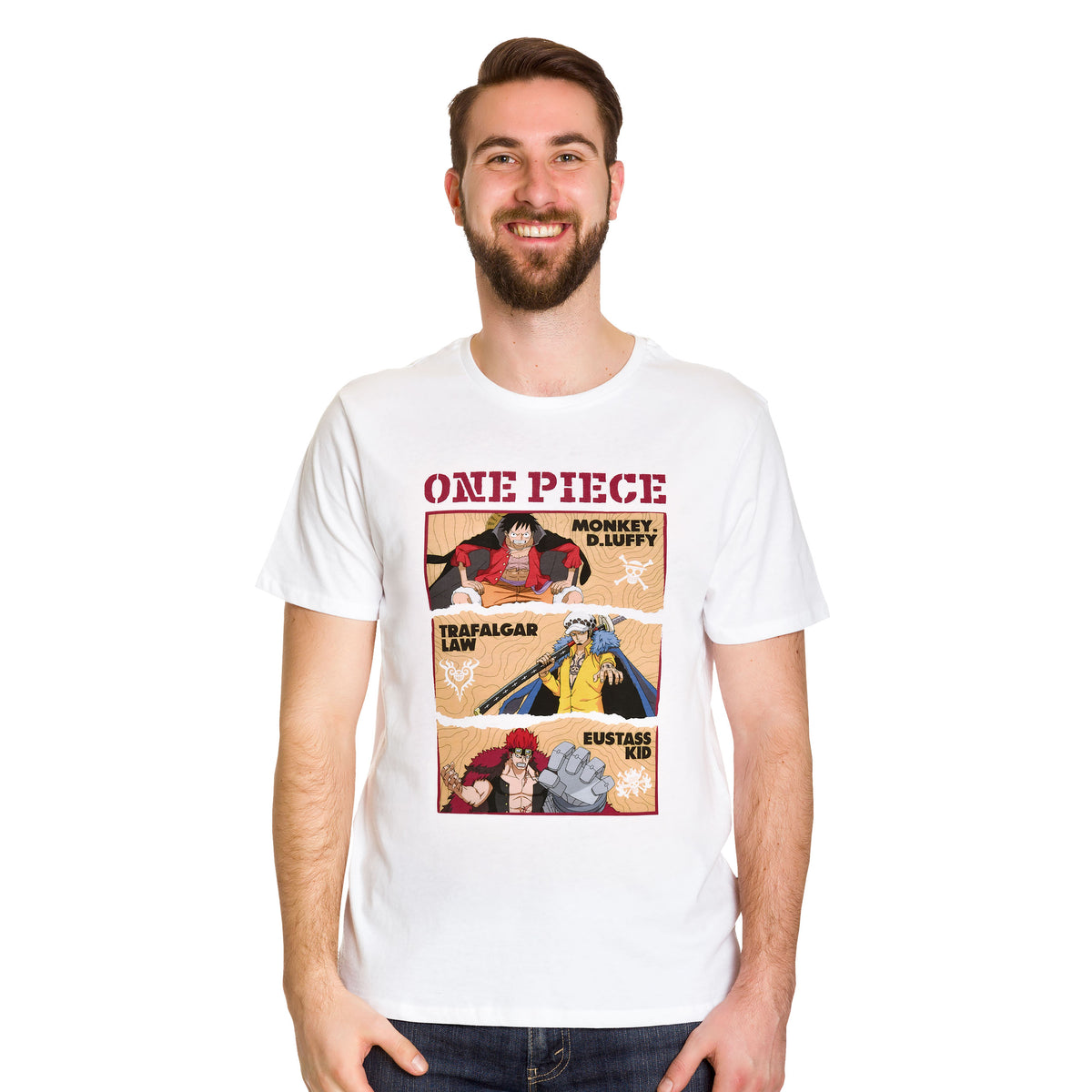 Productafbeelding One Piece - Personages T-Shirt Wit