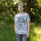 Productafbeelding Hoe Tem Je Een Draak - Night Fury Schets T-Shirt Grijs