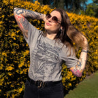 Productafbeelding Hoe Tem Je Een Draak - Night Fury Schets T-Shirt Grijs