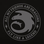 Productafbeelding Hoe Tem Je Een Draak - Night Fury Legend Hoodie zwart