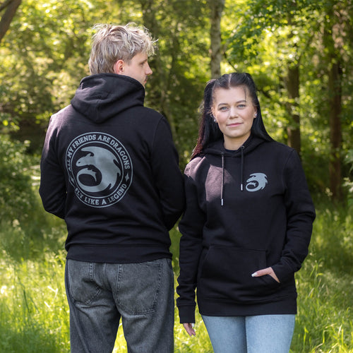 Productafbeelding Hoe Tem Je Een Draak - Night Fury Legend Hoodie zwart