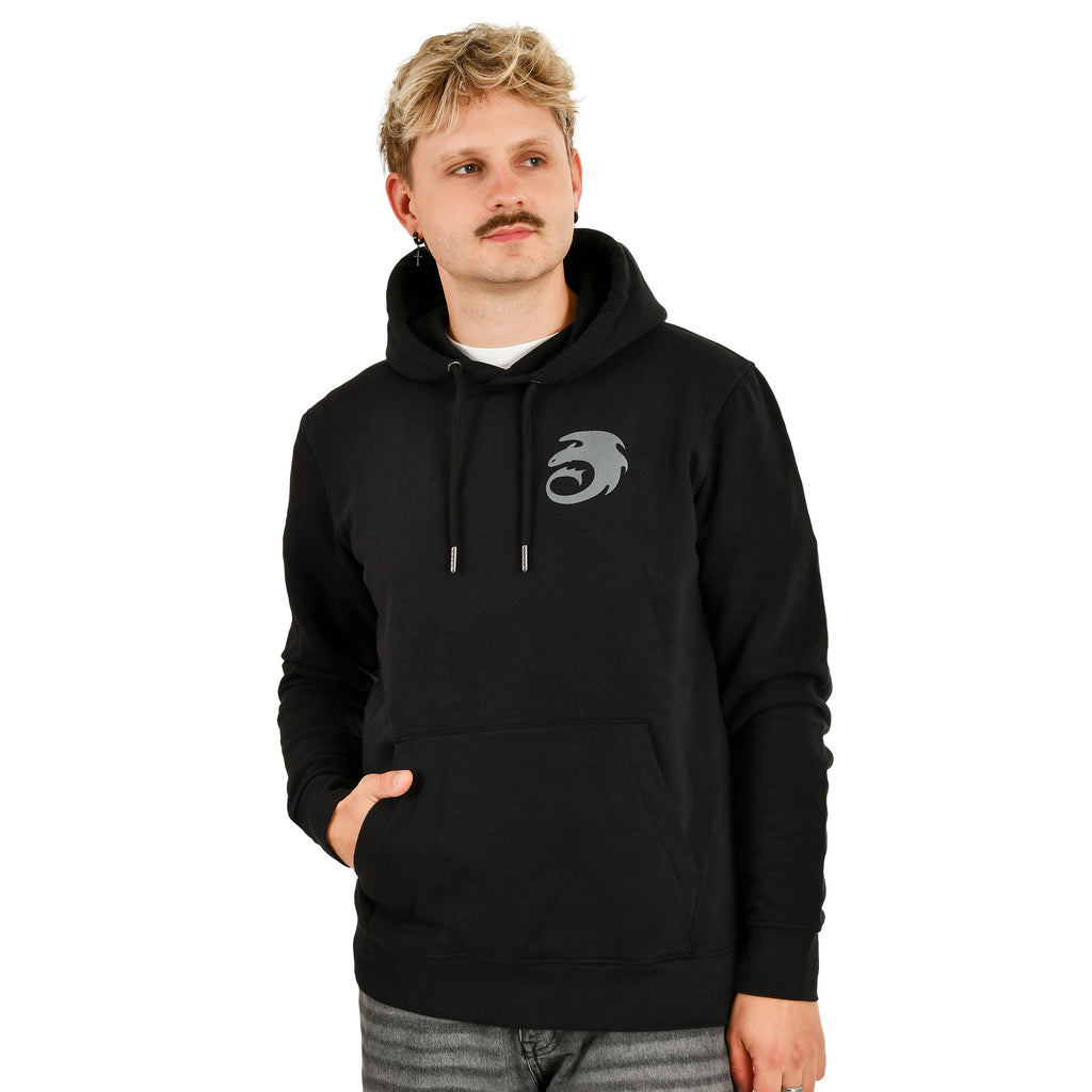 Productafbeelding Hoe Tem Je Een Draak - Night Fury Legend Hoodie zwart