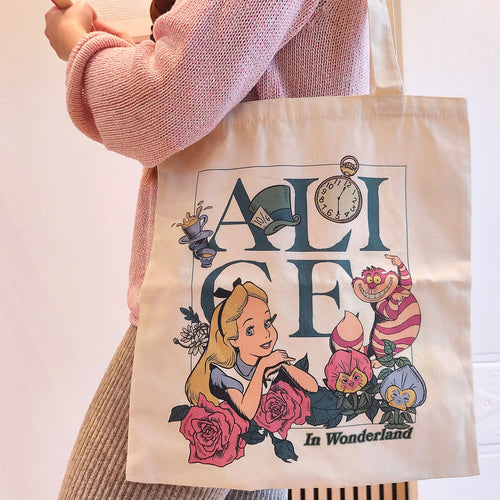 Productafbeelding Alice in Wonderland - Bloemen Jutetas