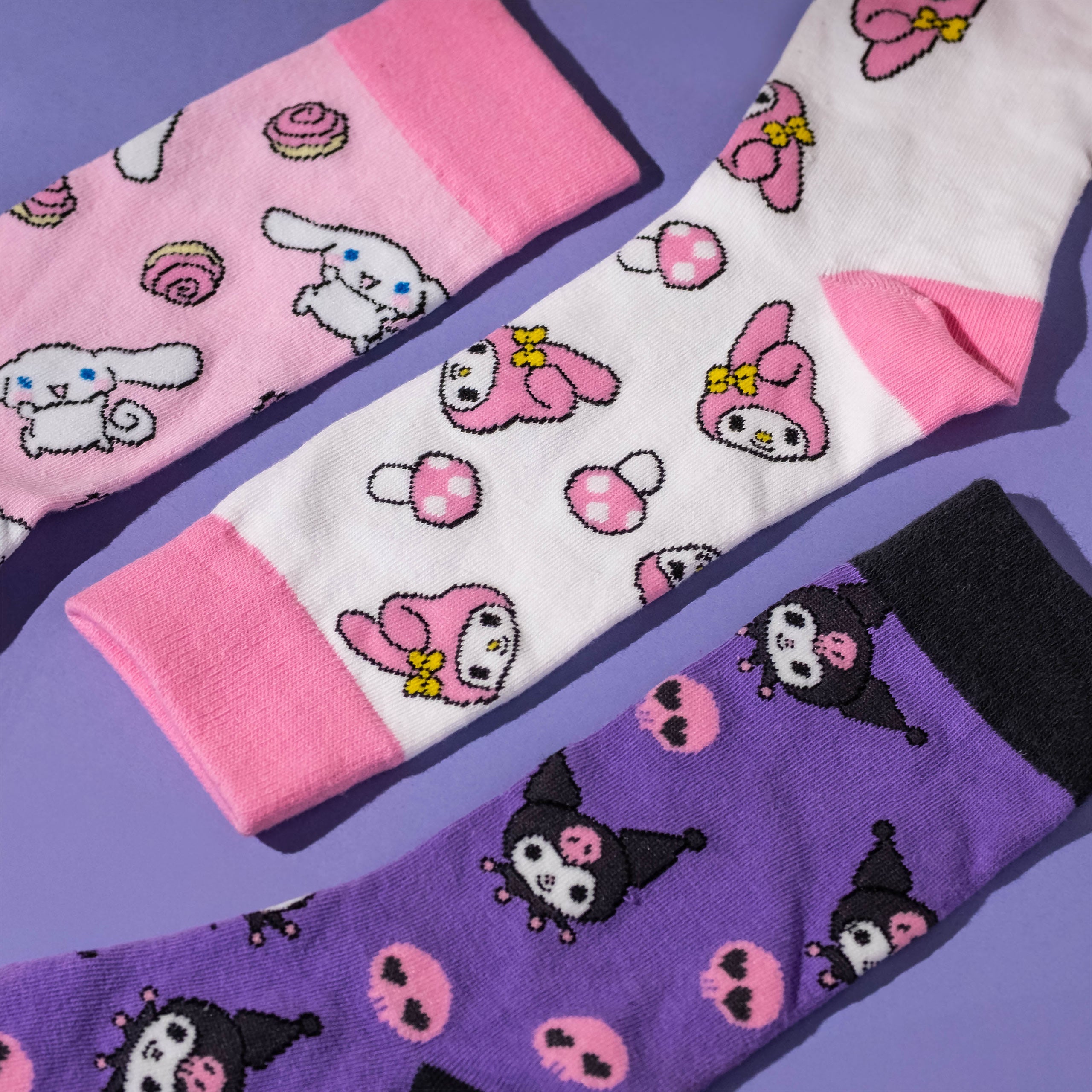 Productafbeelding Sanrio - Hello Kitty and Friends 3-pack sokken in geschenkdoos