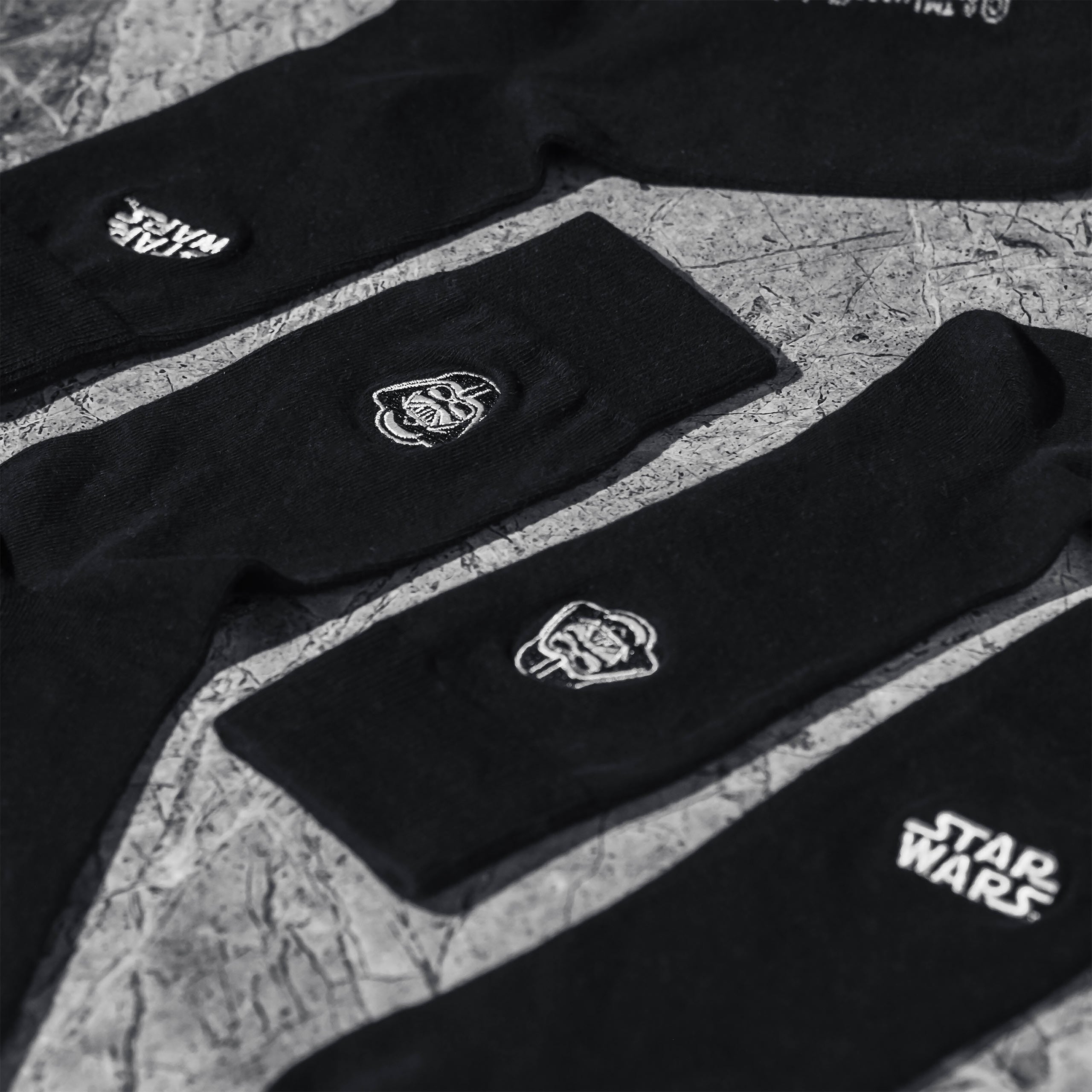 Productafbeelding Star Wars - Darth Vader logo sokken 2-pack zwart