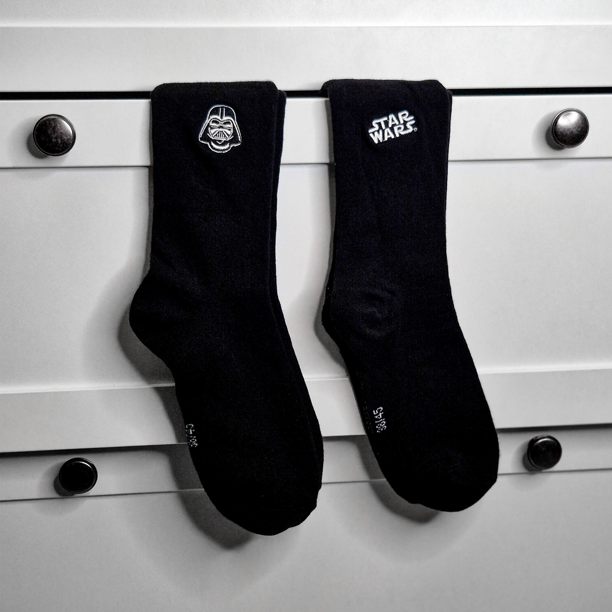 Productafbeelding Star Wars - Darth Vader logo sokken 2-pack zwart