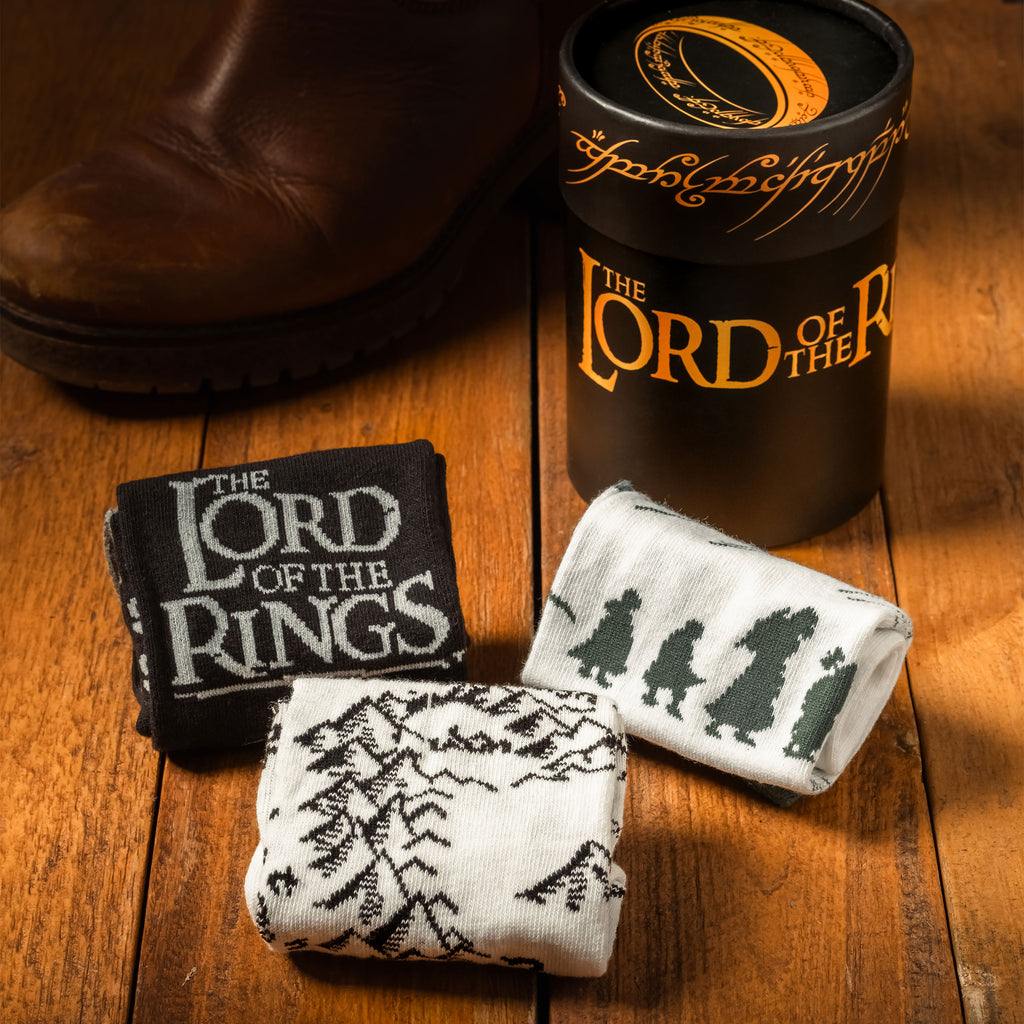 Productafbeelding In de Ban van de Ring - De Reisgenoten sokken 3-pack in geschenkdoos