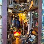 Productafbeelding Flame Common Room Book Nook houten modelbouwkit voor Harry Potter-fans