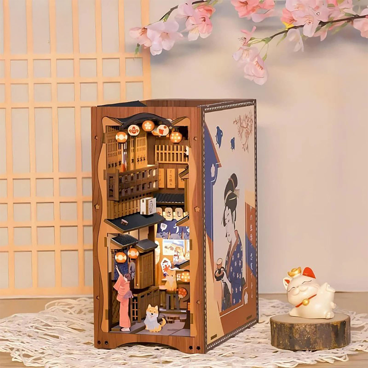 Product image Sakura - Under the Sakura Tree Book Nook Model Kit Wood