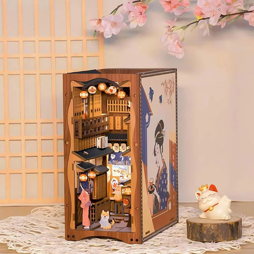 Productafbeelding Sakura - Onder de Sakura-boom Book Nook Modelbouwset Hout