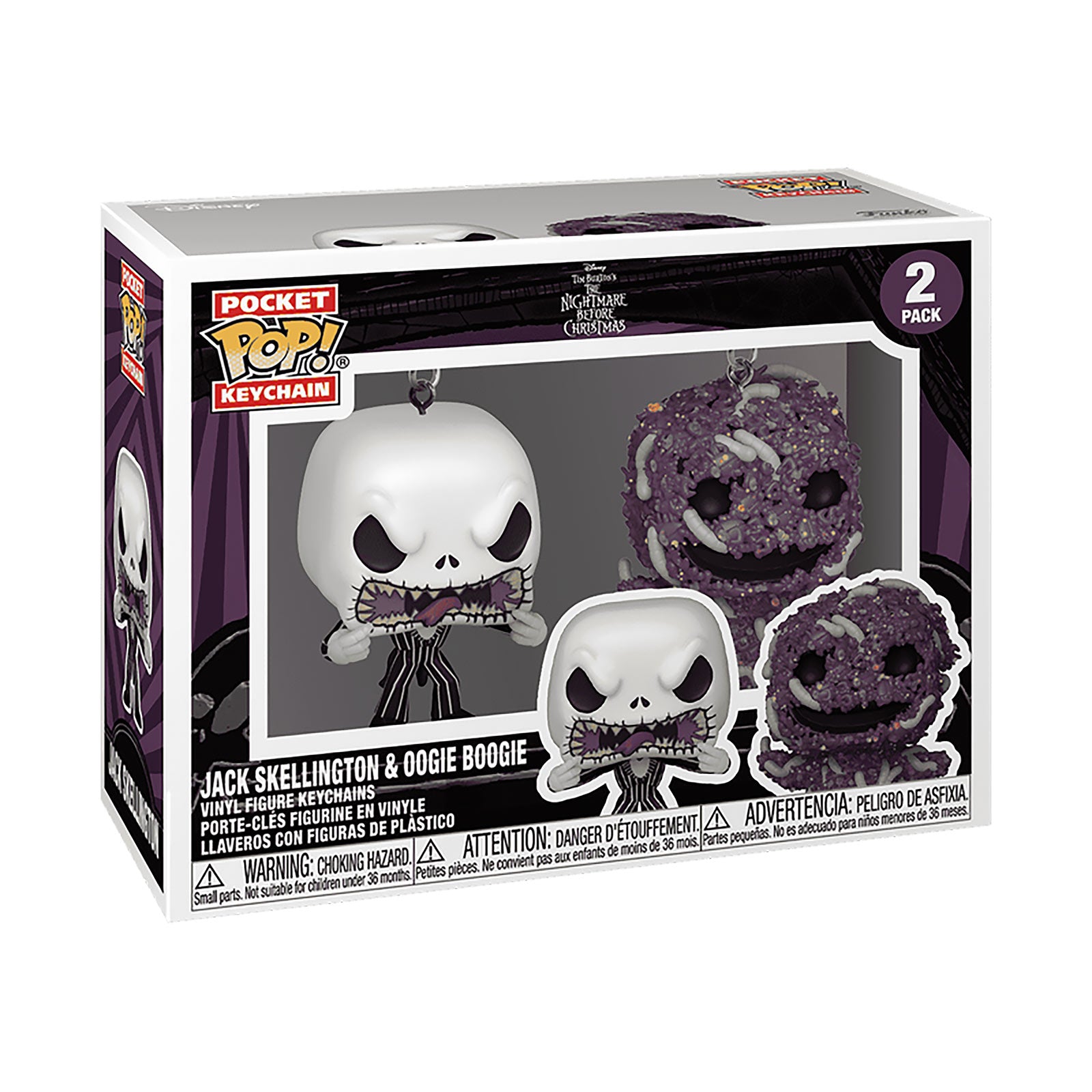 Productafbeelding Nightmare Before Christmas - Jack en Oogie Funko Pop Sleutelhangers 2-pack