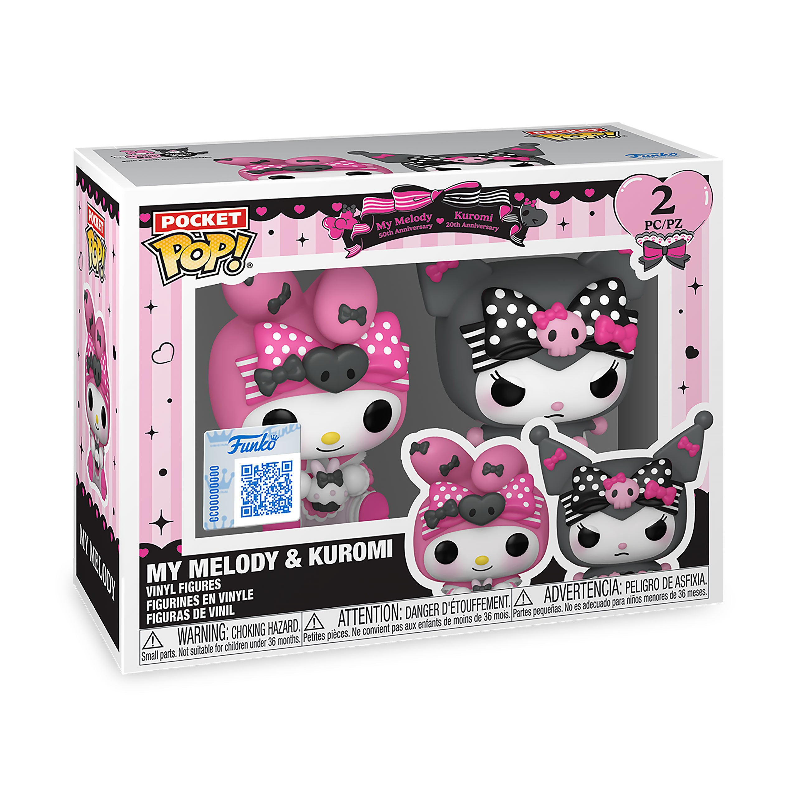 Productafbeelding Sanrio - Kuromi en My Melody Funko Pocket Pop! 2-pack figuurset