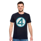 Productafbeelding Fantastic Four - Embleem T-shirt blauw