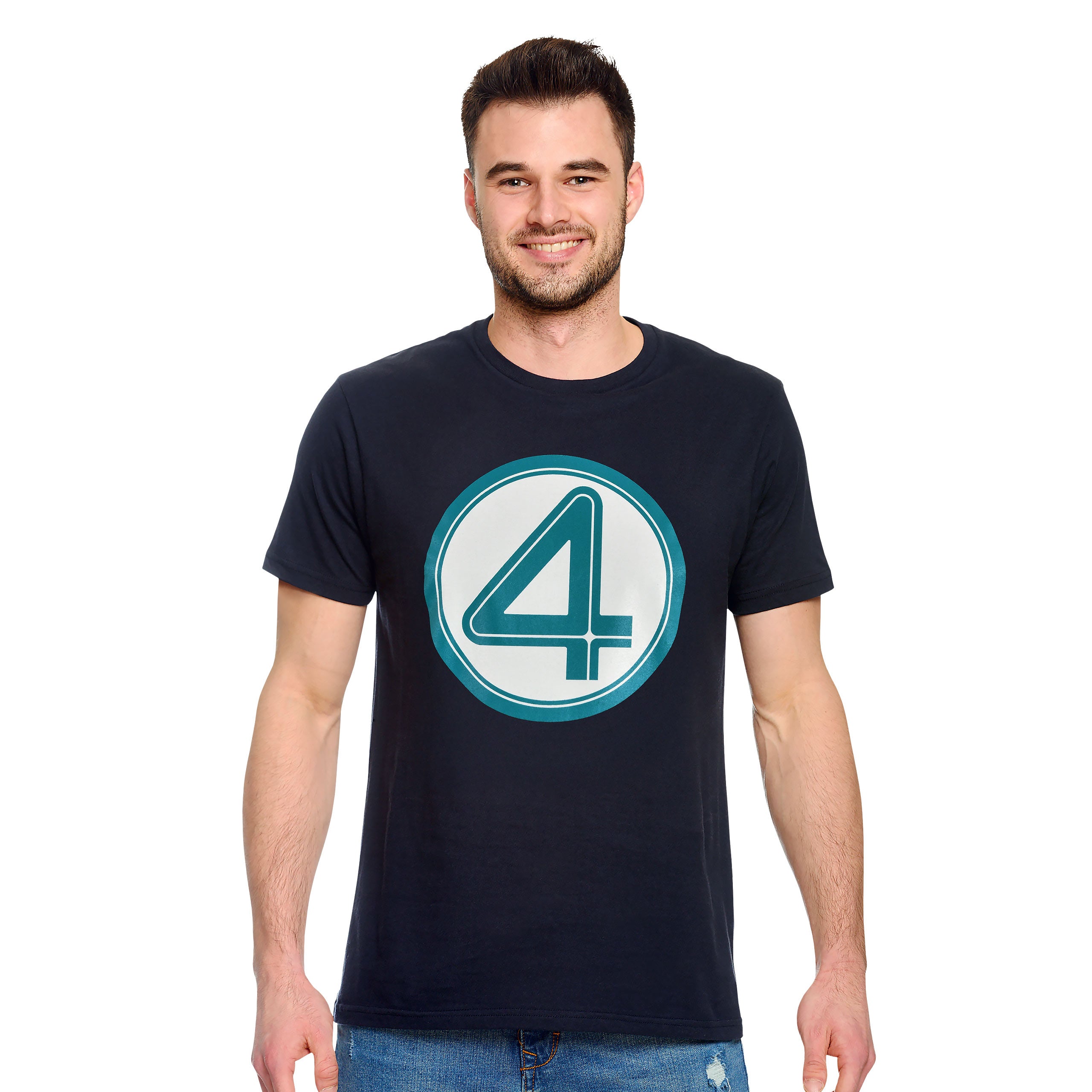 Productafbeelding Fantastic Four - Embleem T-shirt blauw