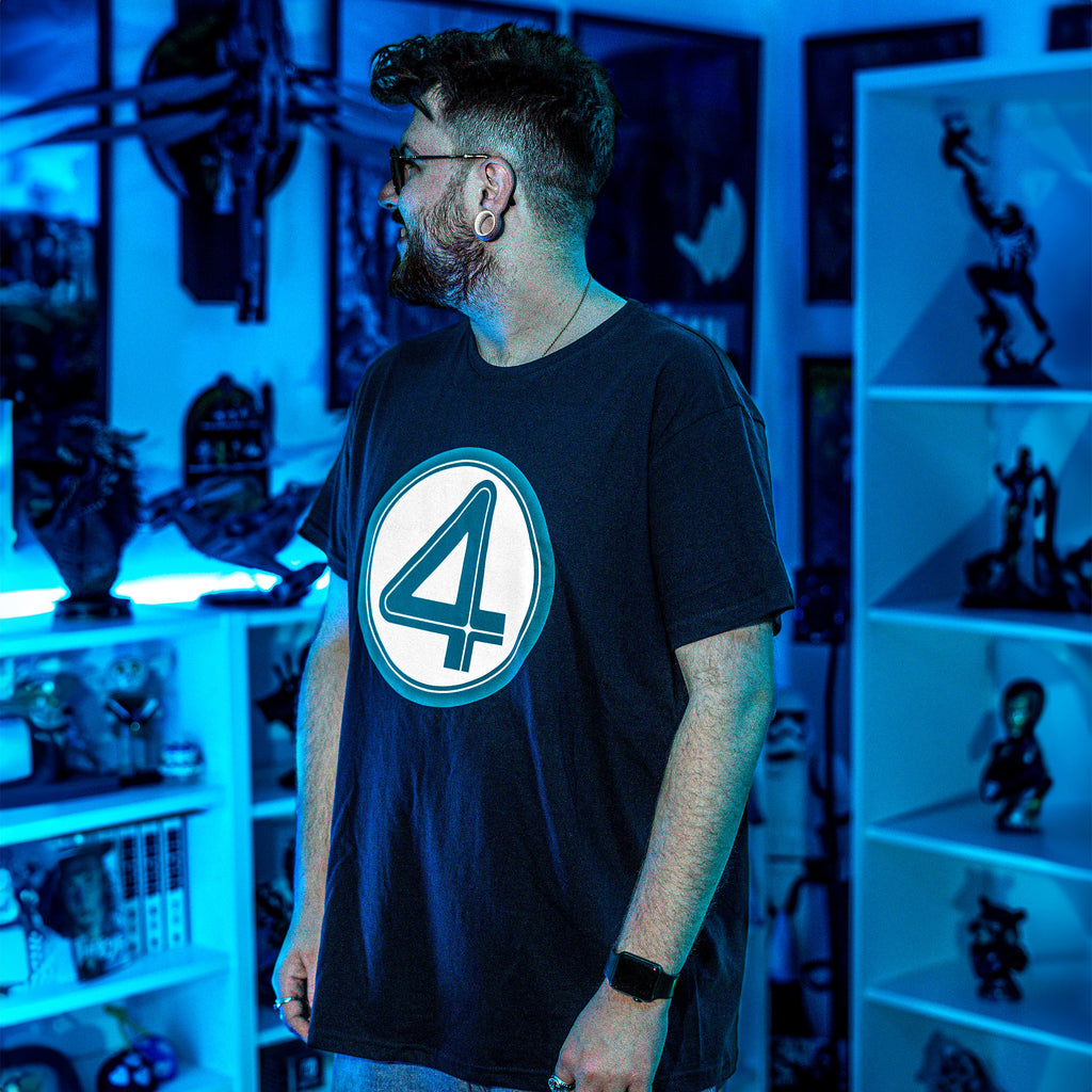 Productafbeelding Fantastic Four - Embleem T-shirt blauw
