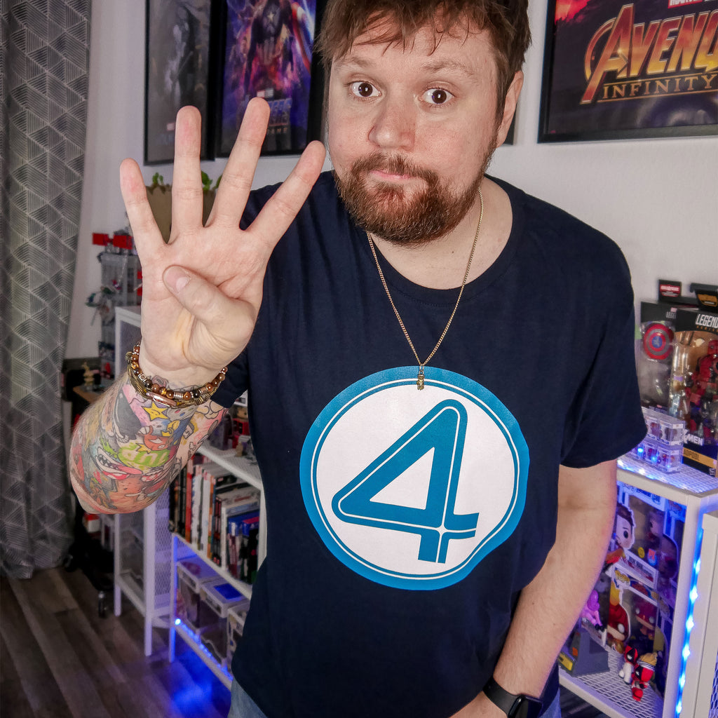 Productafbeelding Fantastic Four - Embleem T-shirt blauw