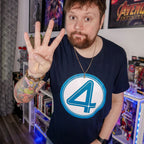 Productafbeelding Fantastic Four - Embleem T-shirt blauw