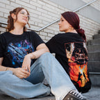 Productafbeelding Star Wars - Galaxy Ship Poster T-Shirt zwart
